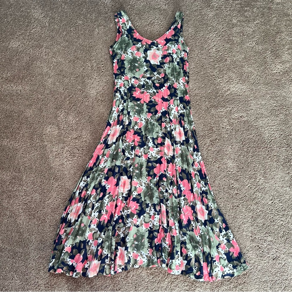 Maggie Lawrence Collection Floral Midi Dress | size 5/6